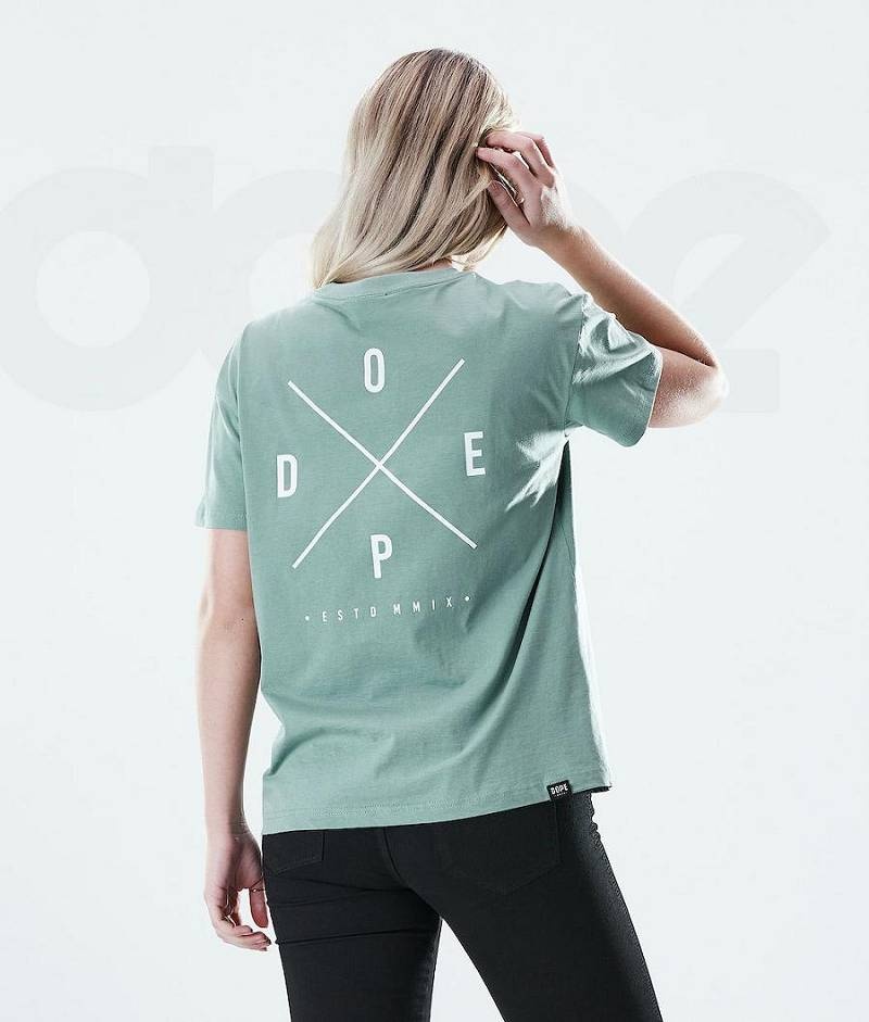 Green Women's Dope Regular T-shirts | India_D1529