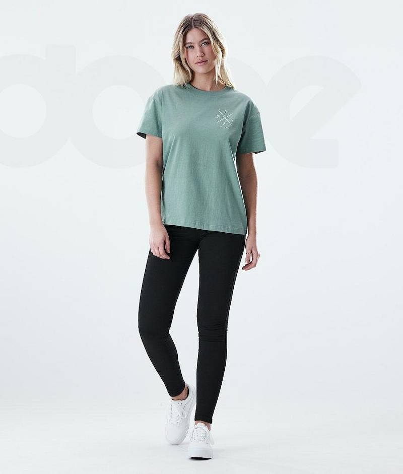 Green Women's Dope Regular T-shirts | India_D1529