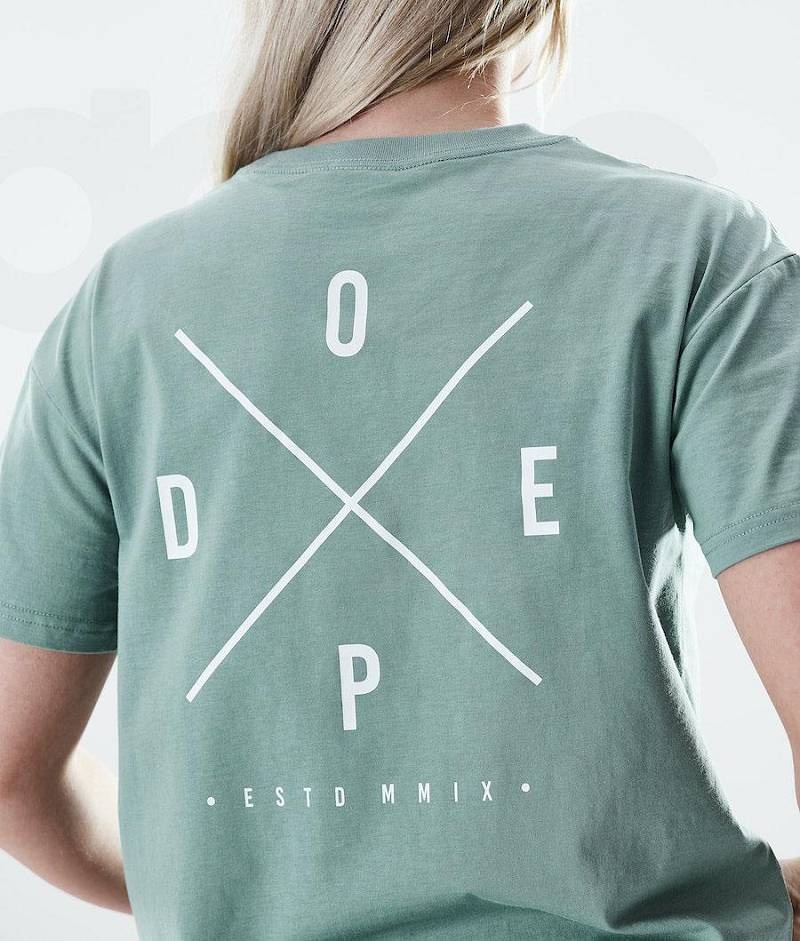 Green Women's Dope Regular T-shirts | India_D1529