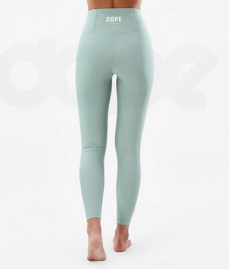 Green Women's Dope Snuggle W Base Layer Pants | India_D2304