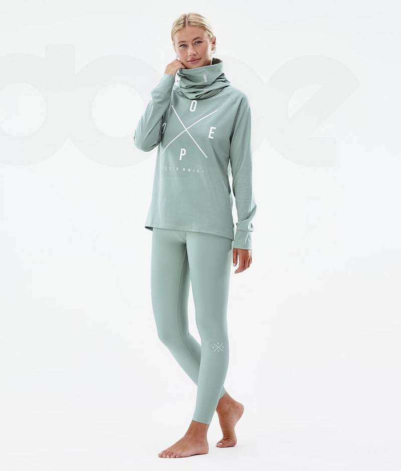 Green Women's Dope Snuggle W Base Layer Pants | India_D2304