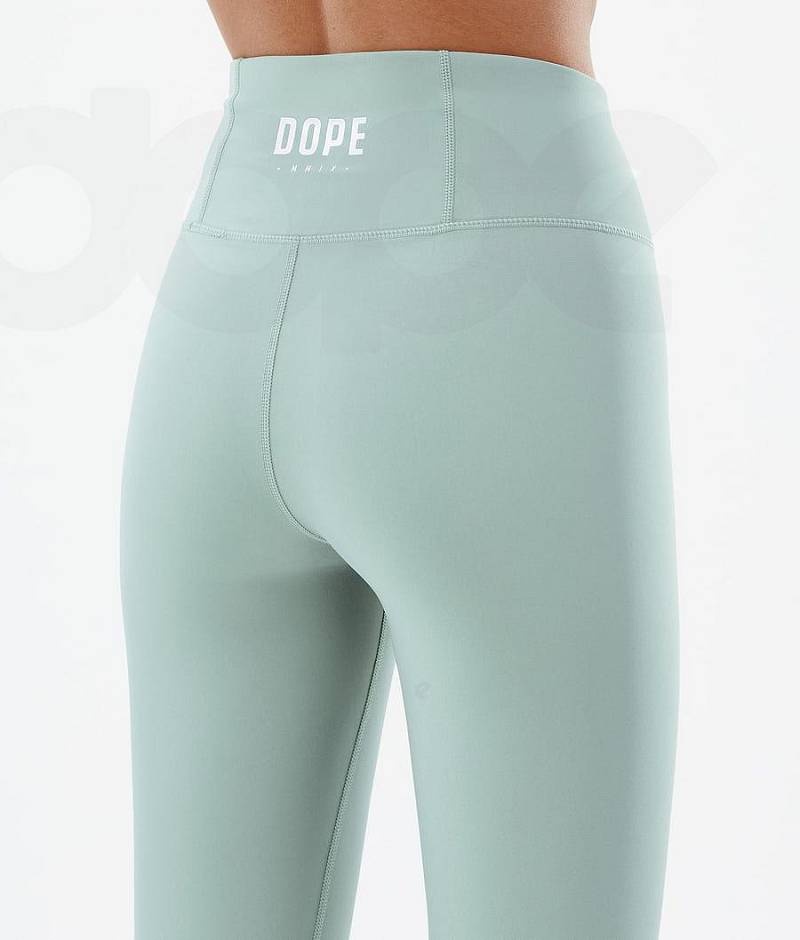 Green Women's Dope Snuggle W Base Layer Pants | India_D2304