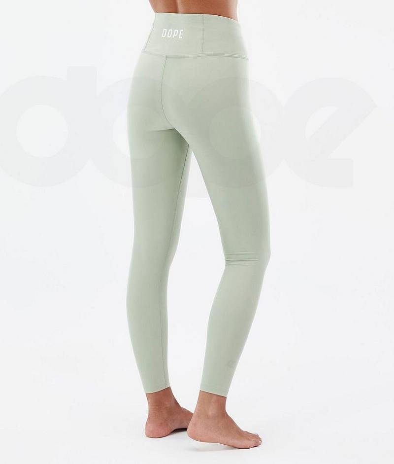 Green Women's Dope Snuggle W Base Layer Pants | India_D1093