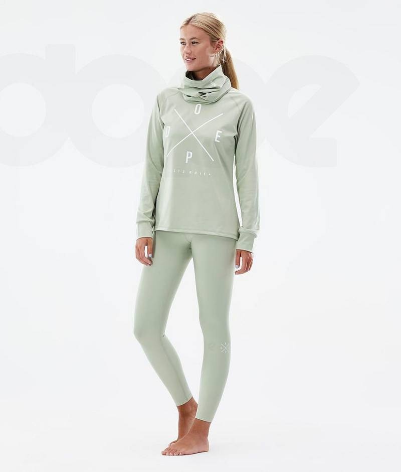 Green Women's Dope Snuggle W Base Layer Pants | India_D1093