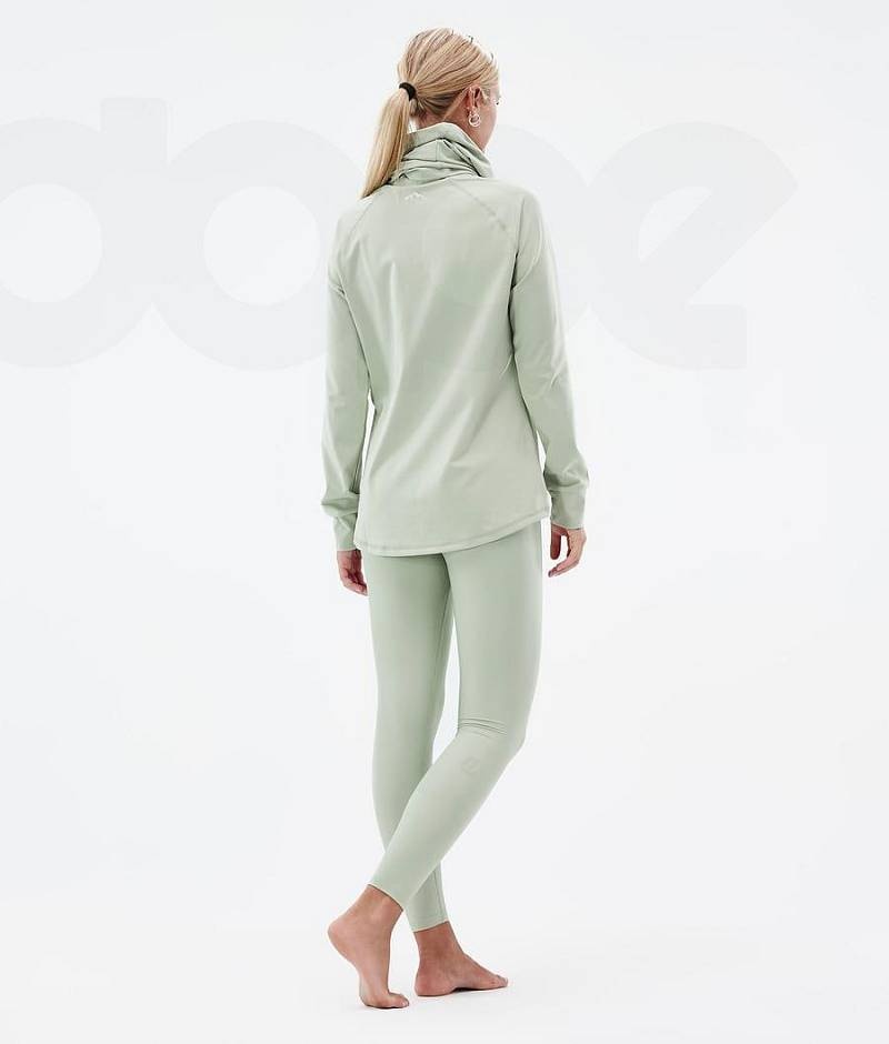 Green Women's Dope Snuggle W Base Layer Pants | India_D1093