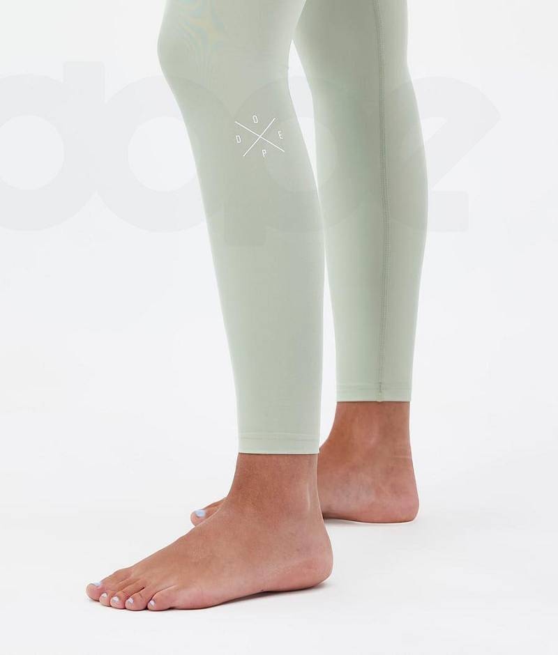 Green Women's Dope Snuggle W Base Layer Pants | India_D1093