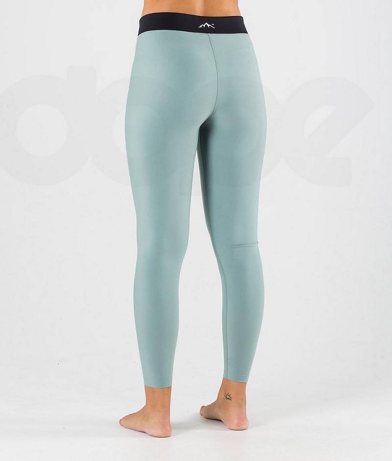 Green Women's Dope Snuggle W Base Layer Pants | India_D1486