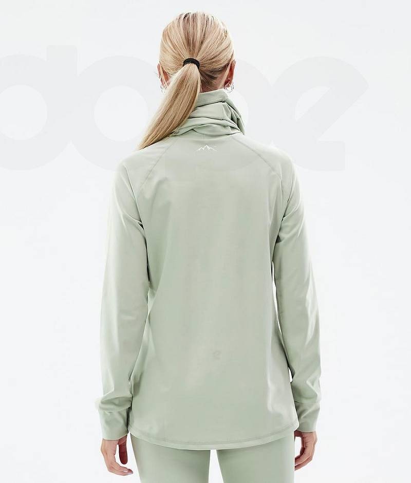 Green Women's Dope Snuggle W Base Layer Tops | India_D2412