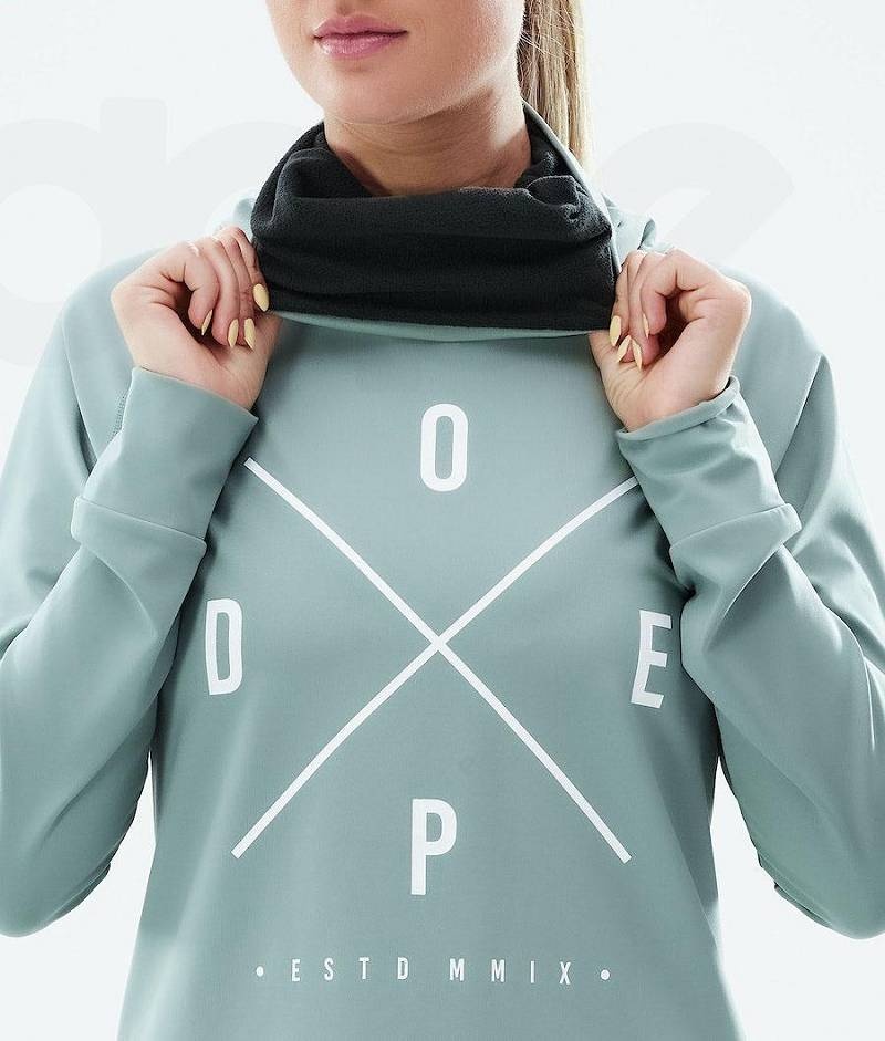 Green Women's Dope Snuggle W Base Layer Tops | India_D2463