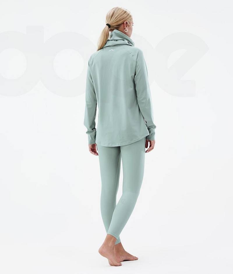 Green Women's Dope Snuggle W Base Layer Tops | India_D2324