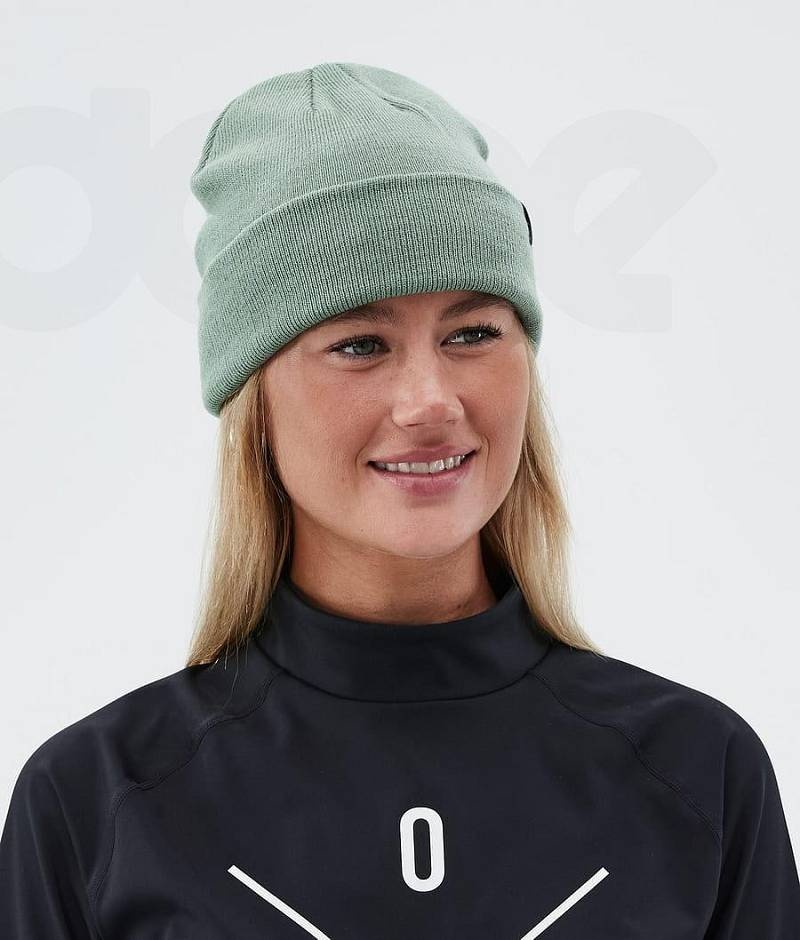 Green Women's Dope Solitude Beanies | India_D1075