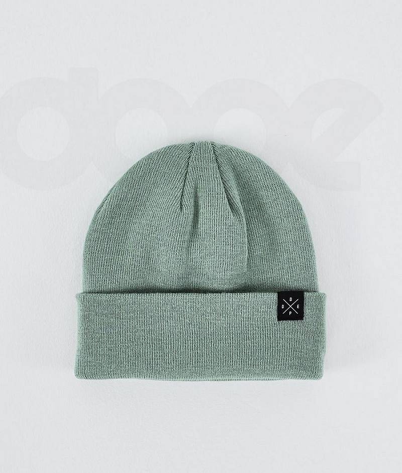 Green Women\'s Dope Solitude Beanies | India_D1075