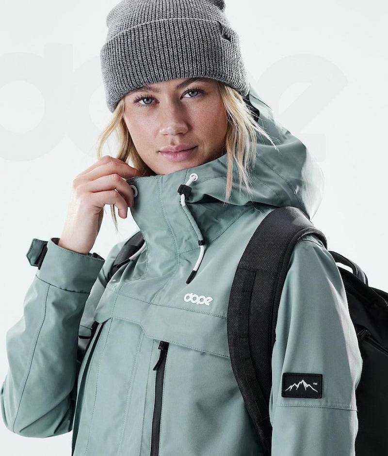 Green Women's Dope Trekker W Outdoor Jackets | India_D2450