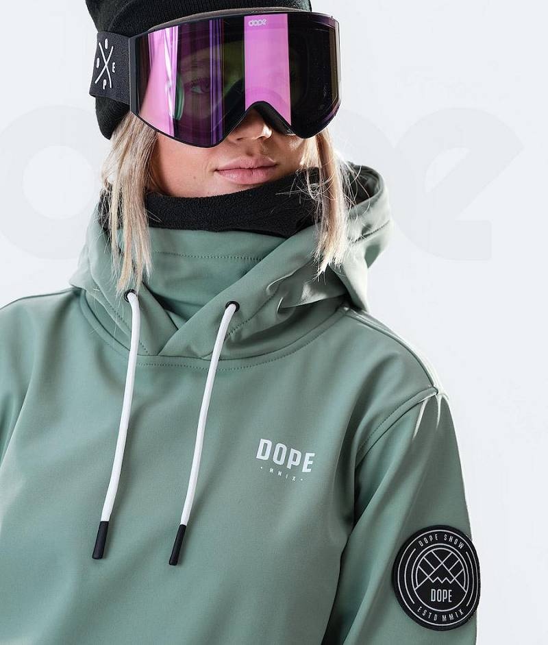 Green Women's Dope Wylie W 10k Ski Jackets | India_D2326