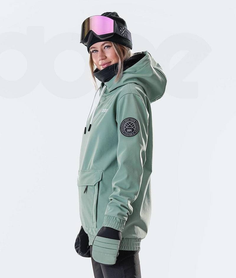 Green Women's Dope Wylie W 10k Ski Jackets | India_D2326