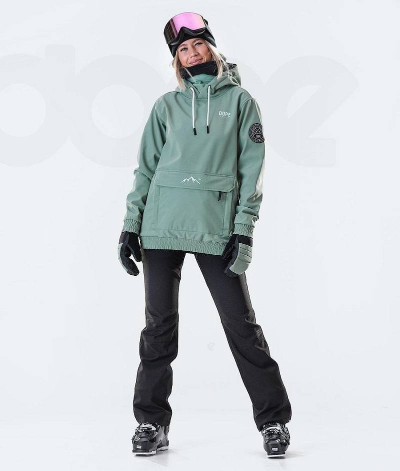 Green Women's Dope Wylie W 10k Ski Jackets | India_D2326