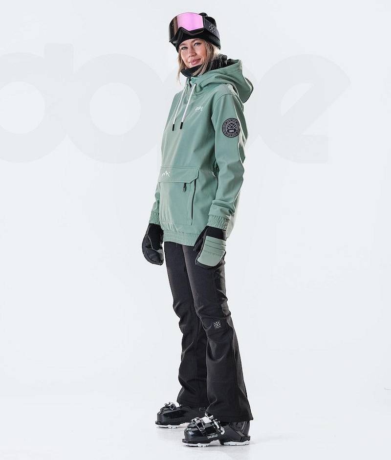 Green Women's Dope Wylie W 10k Ski Jackets | India_D2326