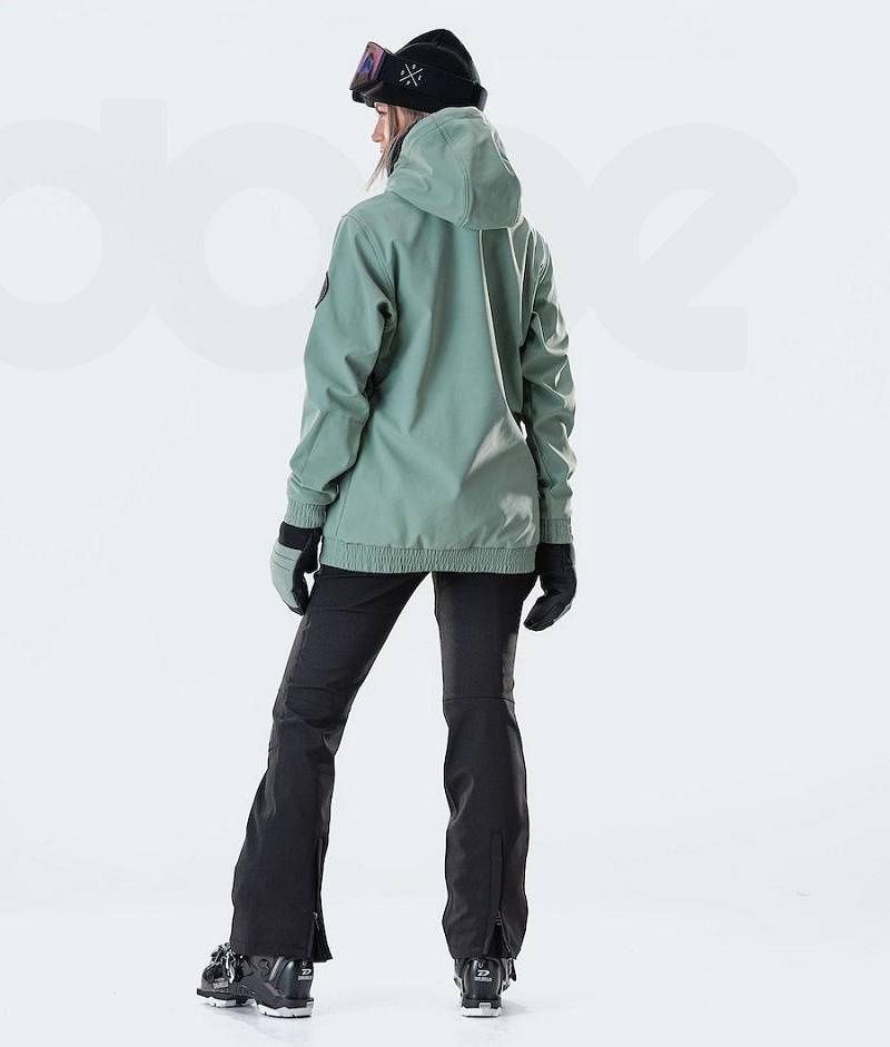 Green Women's Dope Wylie W 10k Ski Jackets | India_D2326