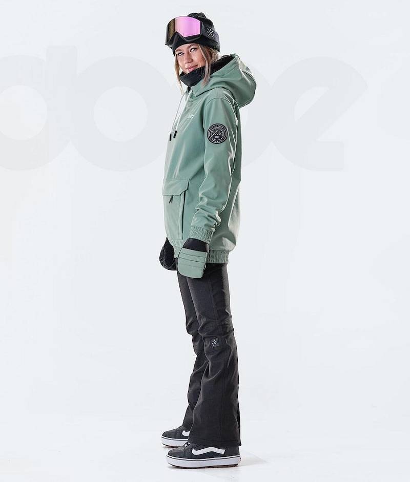 Green Women's Dope Wylie W 10k Snowboard Jackets | India_D1142