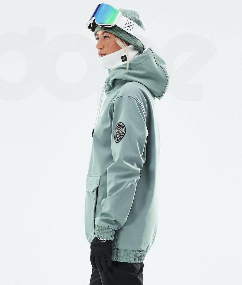 Green Women's Dope Wylie W Snowboard Jackets | India_D1688