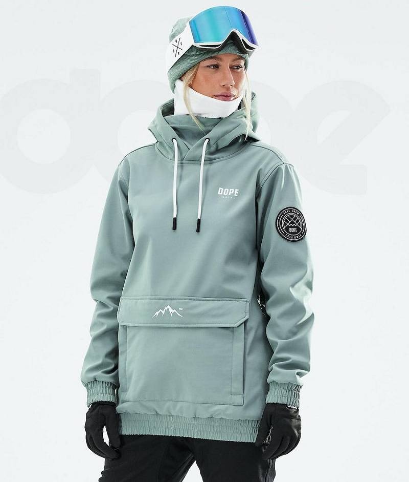 Green Women\'s Dope Wylie W Snowboard Jackets | India_D1688