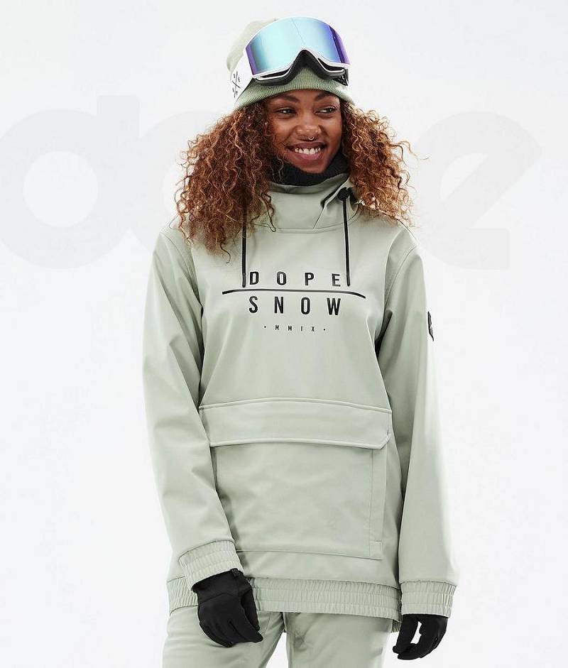 Green Women\'s Dope Wylie W Snowboard Jackets | India_D1438