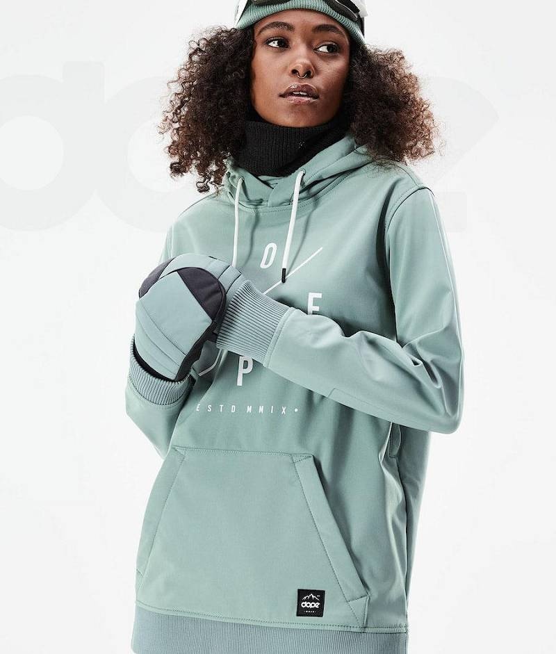 Green Women's Dope Yeti W 10k Ski Jackets | India_D2297