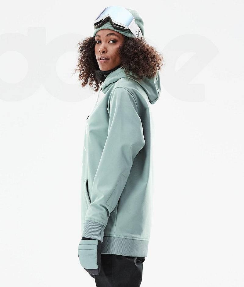 Green Women's Dope Yeti W 10k Ski Jackets | India_D2297