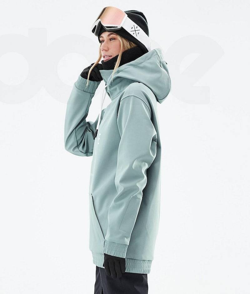 Green Women's Dope Yeti W 2021 Snowboard Jackets | India_D2464