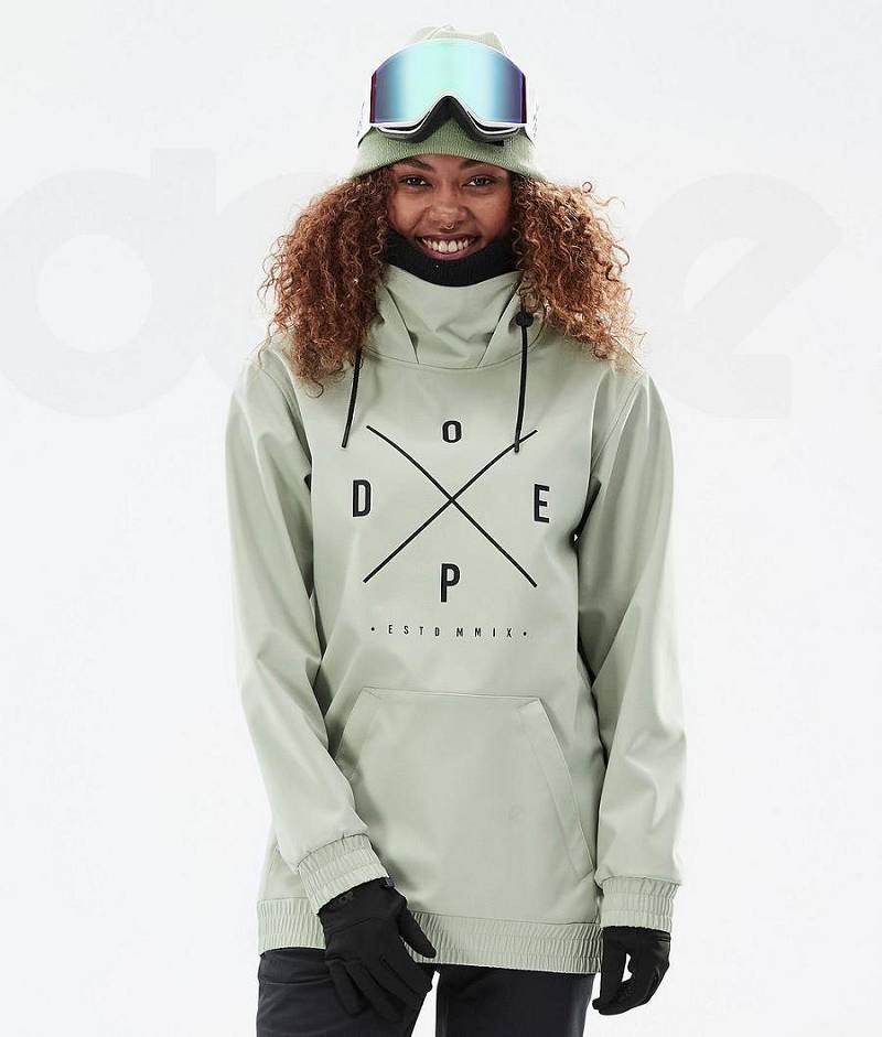 Green Women\'s Dope Yeti W Snowboard Jackets | India_D1563