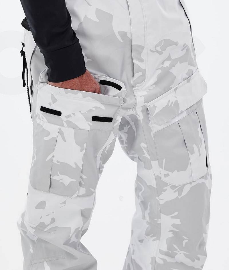 Grey Camo Men's Dope Antek Ski Pants | India_D2478