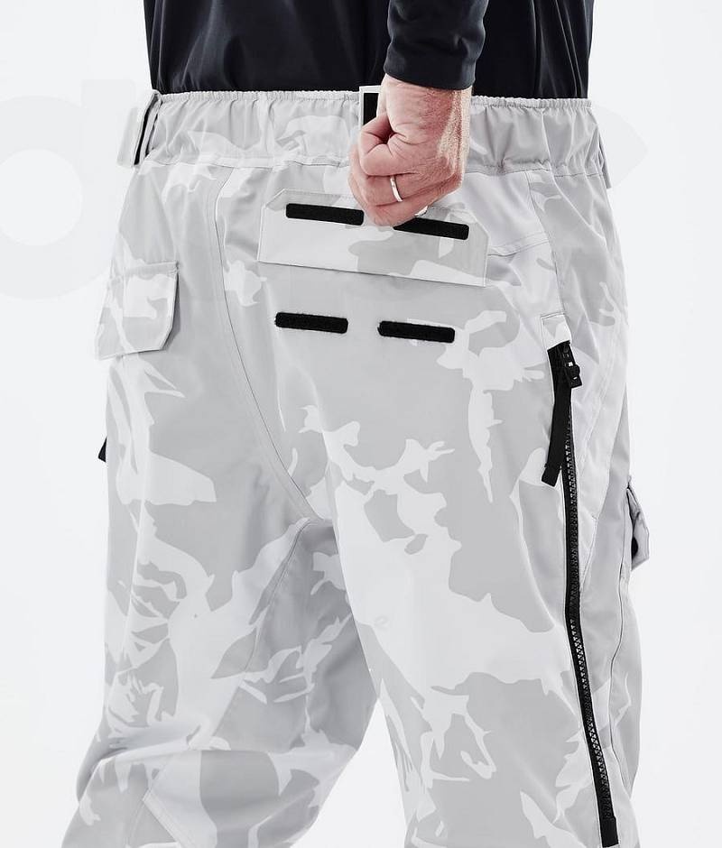 Grey Camo Men's Dope Antek Ski Pants | India_D2478