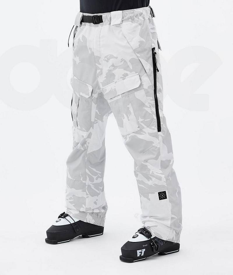 Grey Camo Men\'s Dope Antek Ski Pants | India_D2478