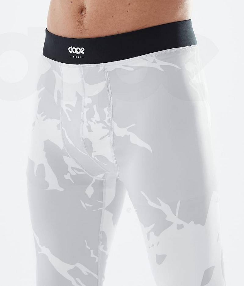 Grey Camo Men's Dope Snuggle Base Layer Pants | India_D1970