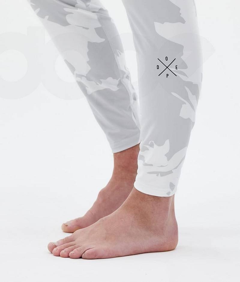 Grey Camo Men's Dope Snuggle Base Layer Pants | India_D1970