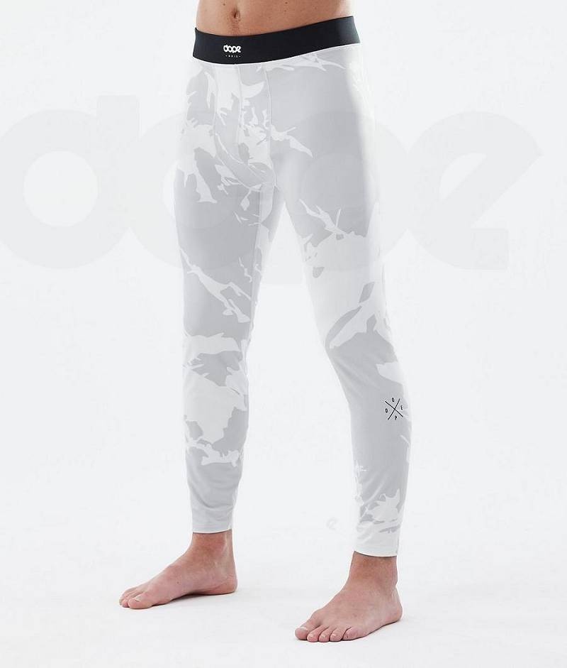 Grey Camo Men\'s Dope Snuggle Base Layer Pants | India_D1970