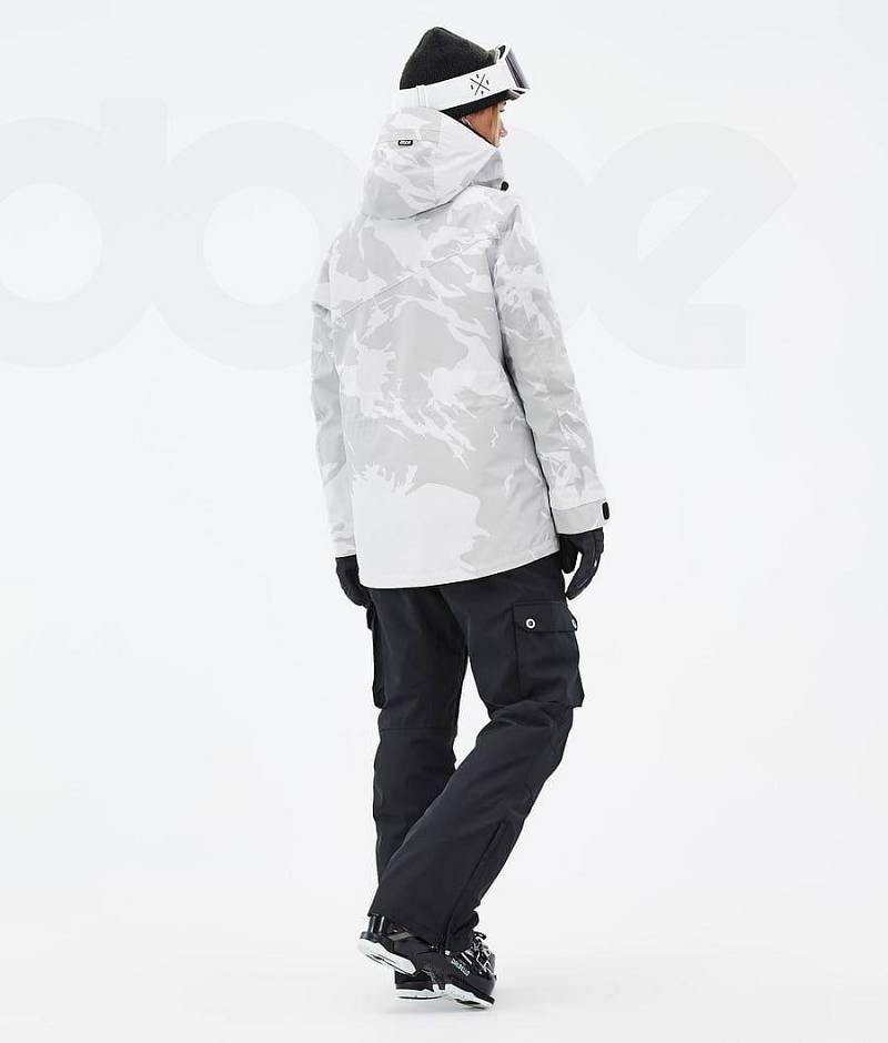 Grey Camo Women's Dope Adept W Ski Jackets | India_D2150