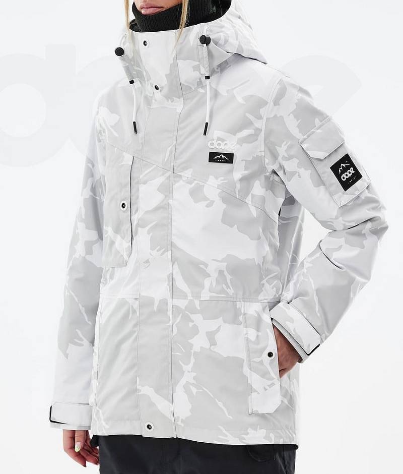 Grey Camo Women's Dope Adept W Ski Jackets | India_D2150