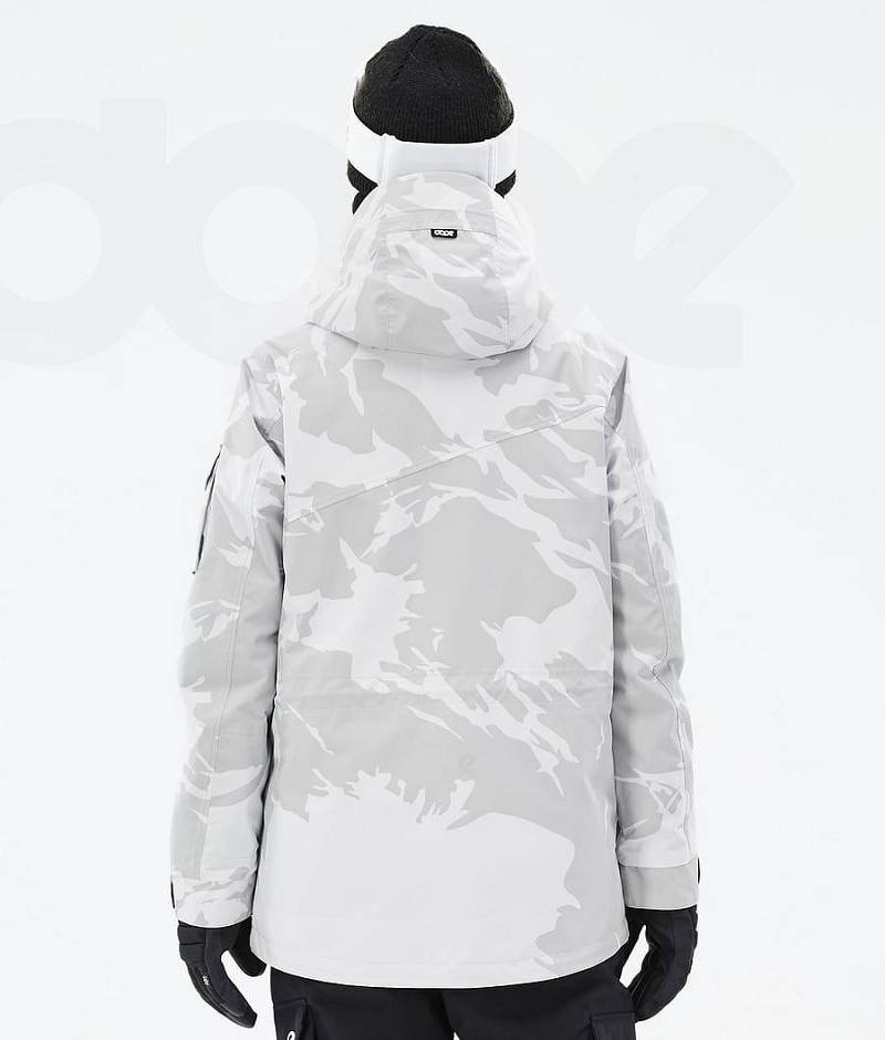 Grey Camo Women's Dope Adept W Ski Jackets | India_D2150