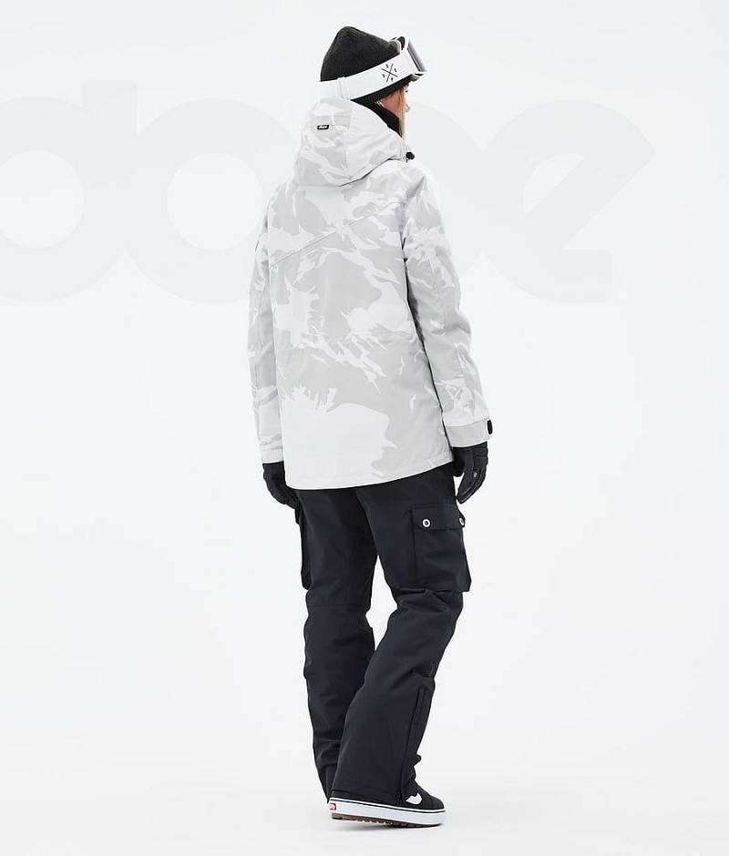 Grey Camo Women's Dope Adept W Snowboard Jackets | India_D1347