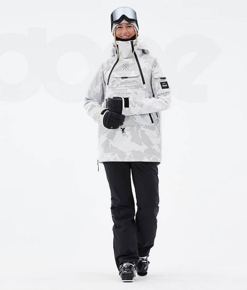 Grey Camo Women's Dope Akin W Ski Jackets | India_D1744