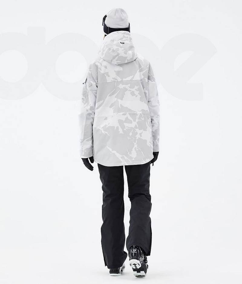 Grey Camo Women's Dope Akin W Ski Jackets | India_D1744