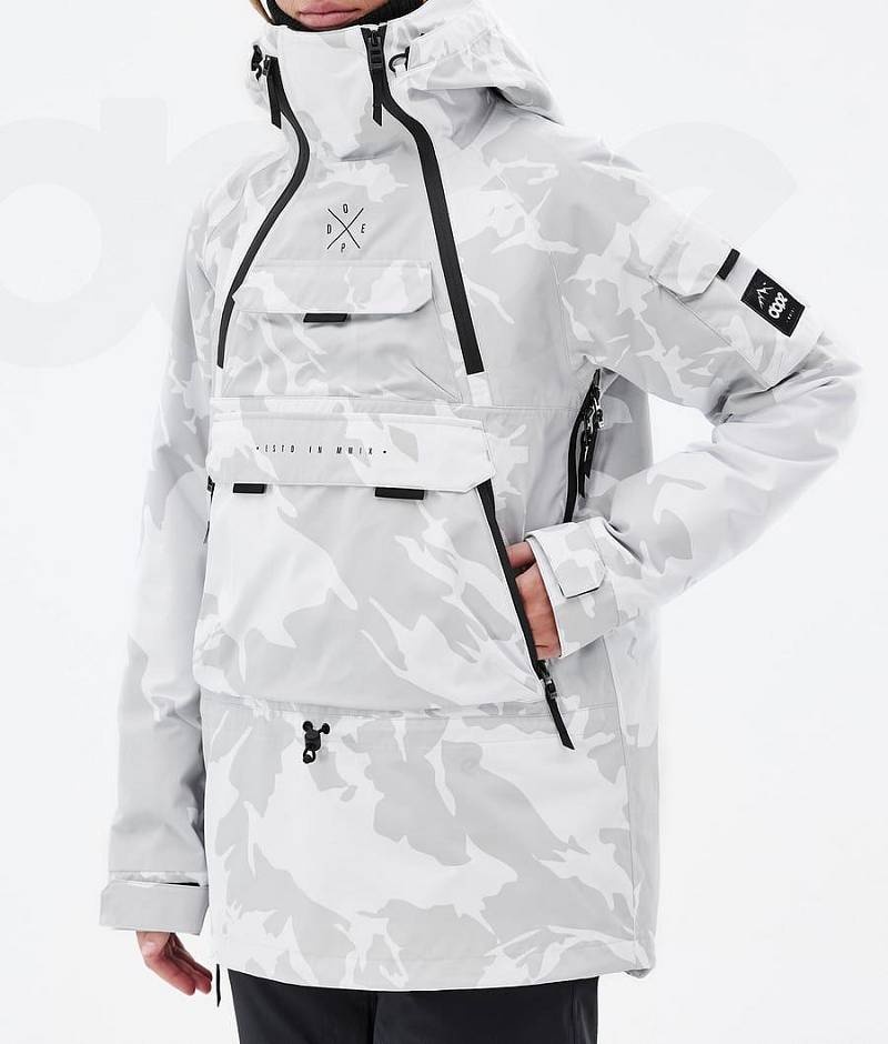 Grey Camo Women's Dope Akin W Ski Jackets | India_D1744