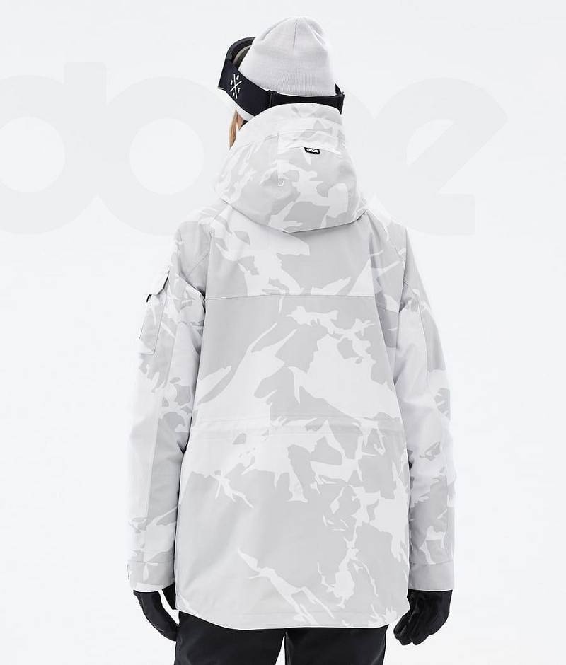 Grey Camo Women's Dope Akin W Ski Jackets | India_D1744