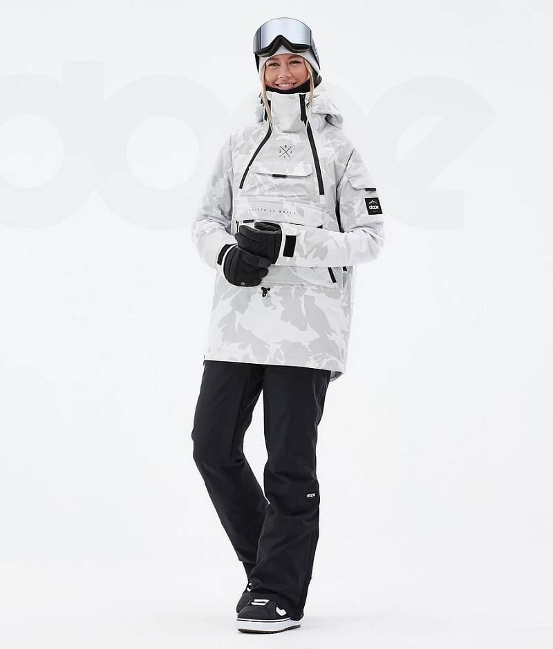 Grey Camo Women's Dope Akin W Snowboard Jackets | India_D2505