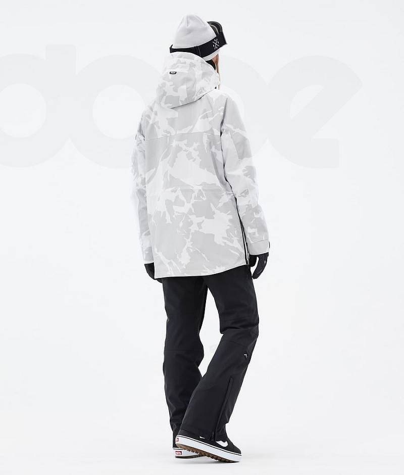 Grey Camo Women's Dope Akin W Snowboard Jackets | India_D2505