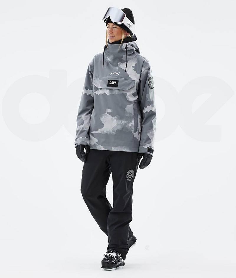 Grey Camo Women's Dope Blizzard W Ski Jackets | India_D1020