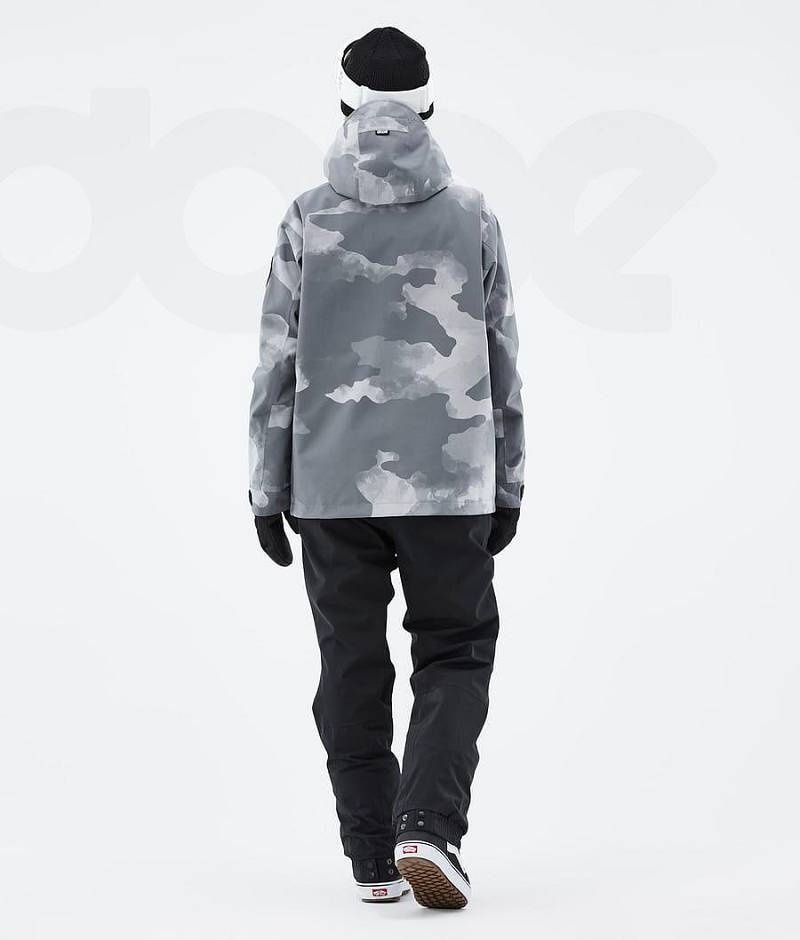 Grey Camo Women's Dope Blizzard W Snowboard Jackets | India_D2335