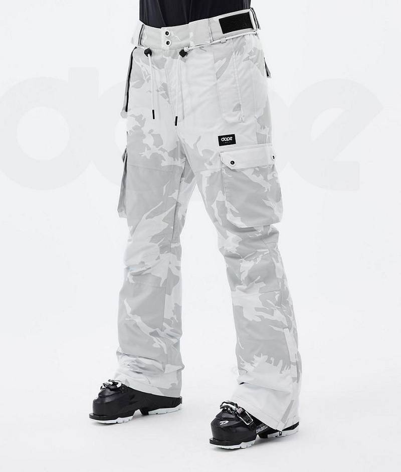 Grey Camo Women\'s Dope Iconic W Ski Pants | India_D2022