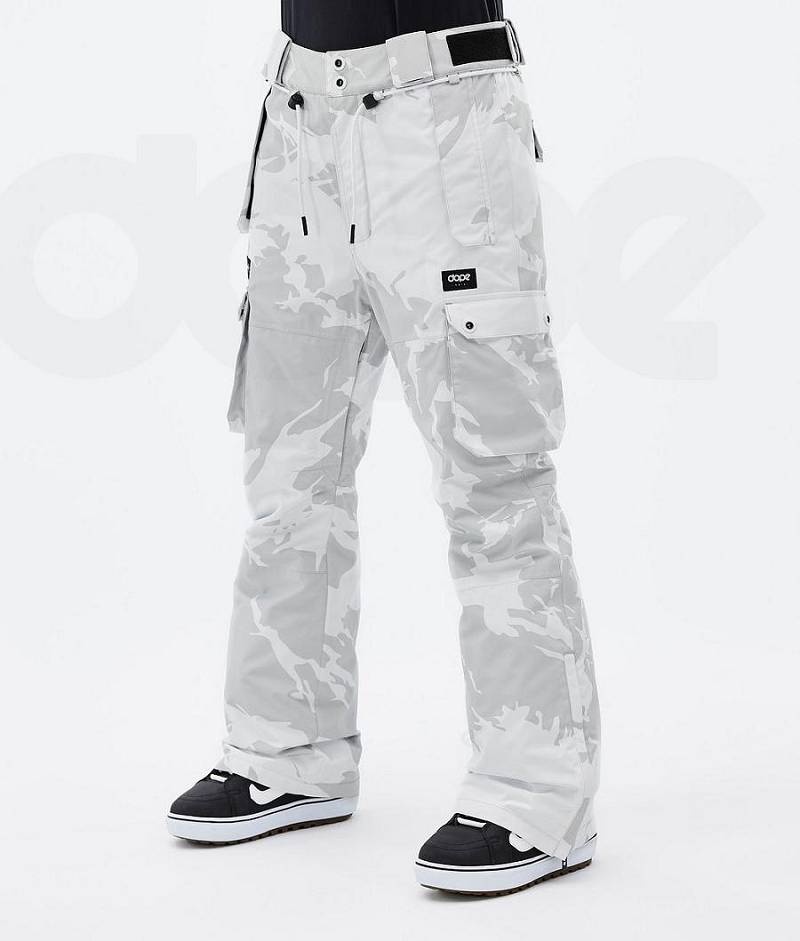 Grey Camo Women\'s Dope Iconic W Snowboard Pants | India_D1982